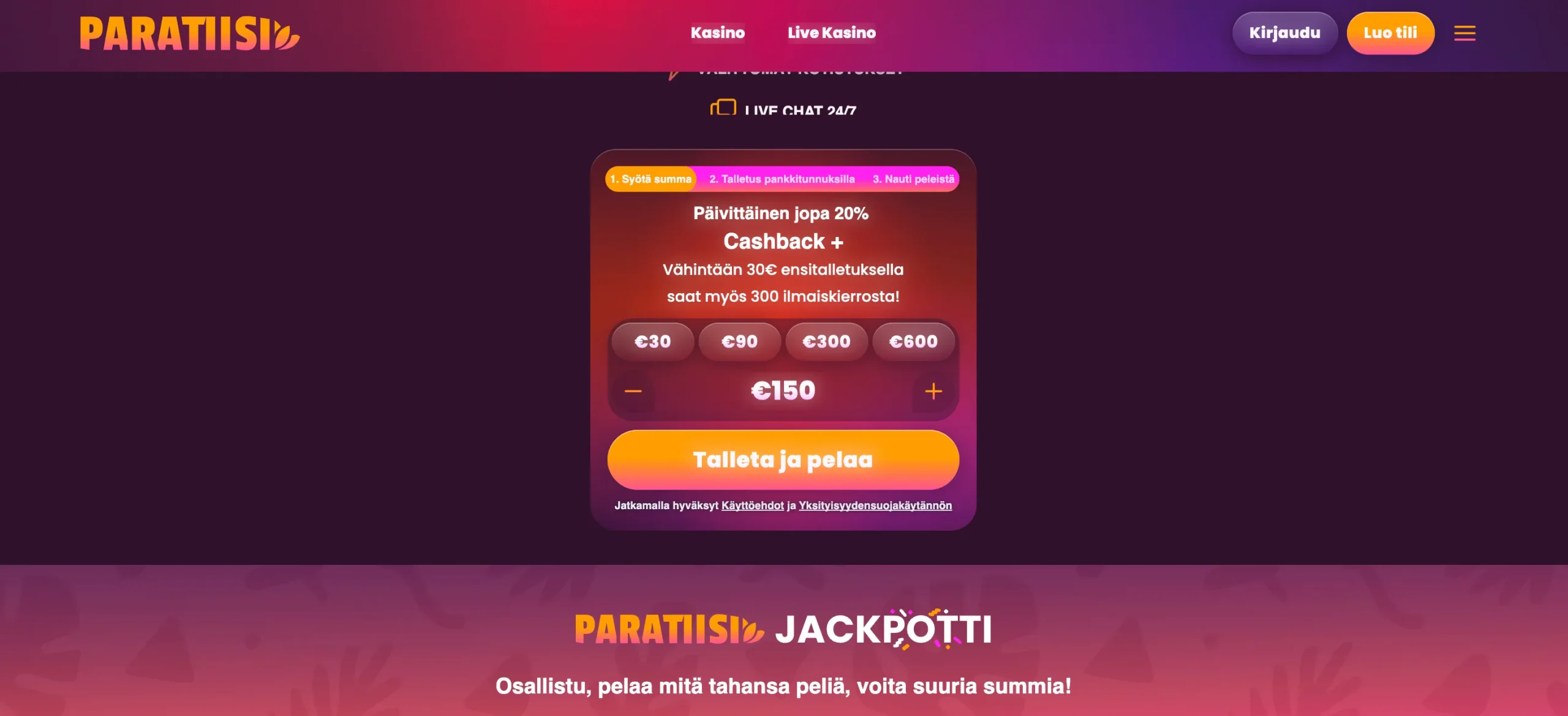 Paratiisi-banner